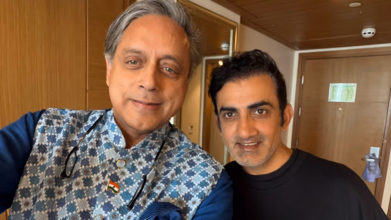 Shashi Tharoor and Gautam Gambhir Shashi Tharoor and Gautam Gambhir