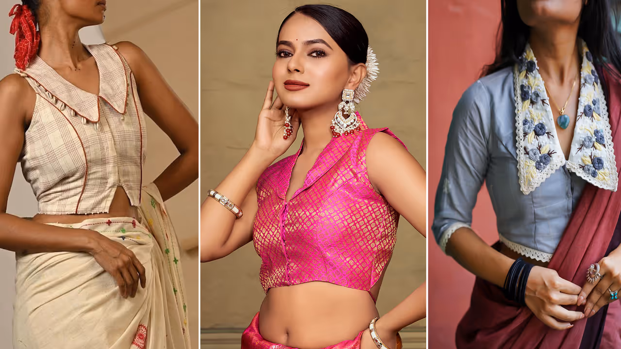 अंडररेटेड कॉलर नेक ब्लाउज अंडररेटेड कॉलर नेक ब्लाउज