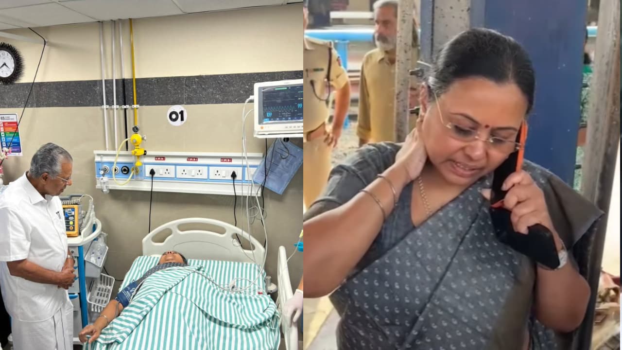 Medical team attending to Minister Veena George at Kannur District Hospital. Medical team attending to Minister Veena George at Kannur District Hospital.