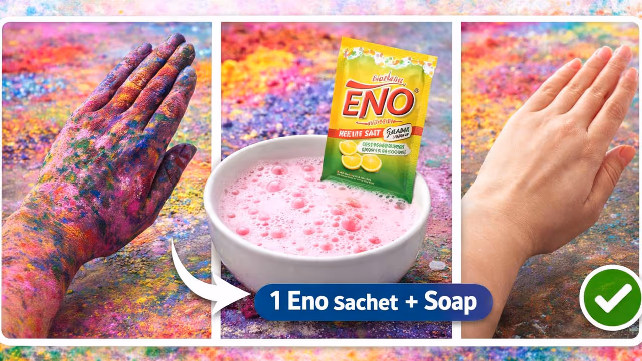 Remove stubborn Holi color Remove stubborn Holi color