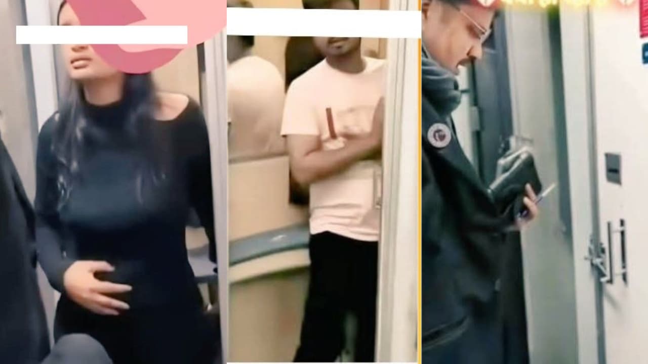 couple caught in train toilet viral video express train incident couple caught in train toilet viral video express train incident