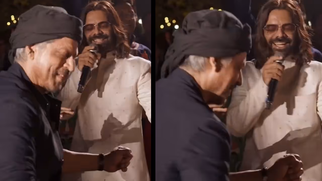 Shah Rukh Khan Dance At Shiv Bhajan Viral Video Shah Rukh Khan Dance At Shiv Bhajan Viral Video