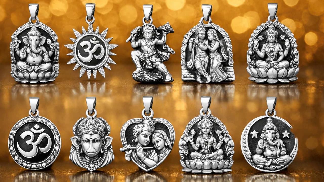 Akshaya Tritiya silver pendant Akshaya Tritiya silver pendant