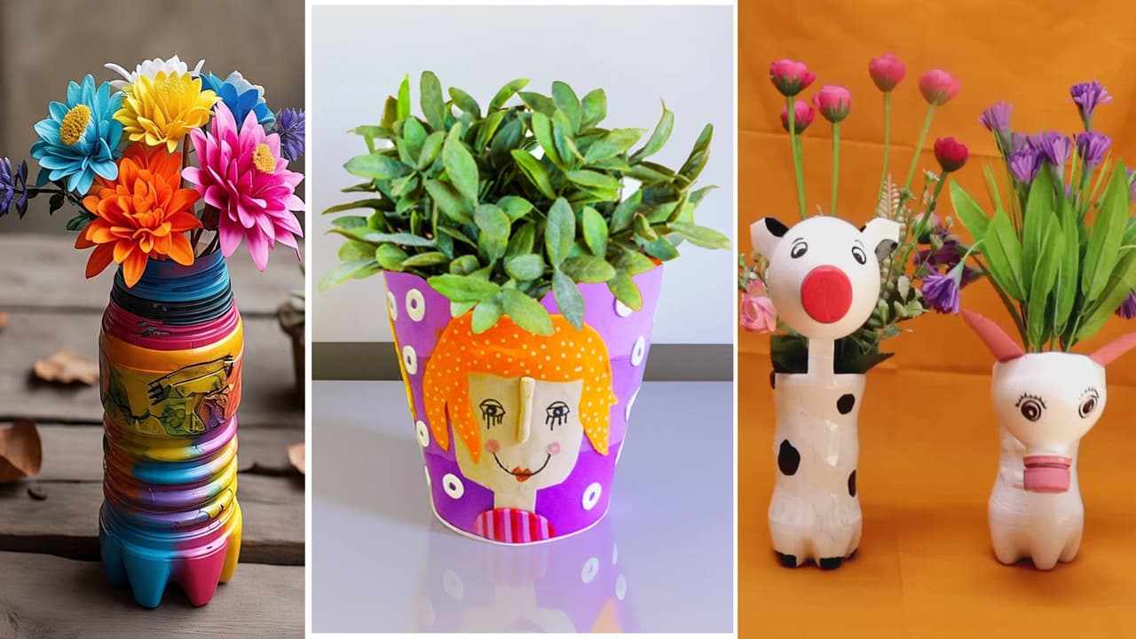 बेकार सामान से बनाएं खूबसूरत गमले बेकार सामान से बनाएं खूबसूरत गमले