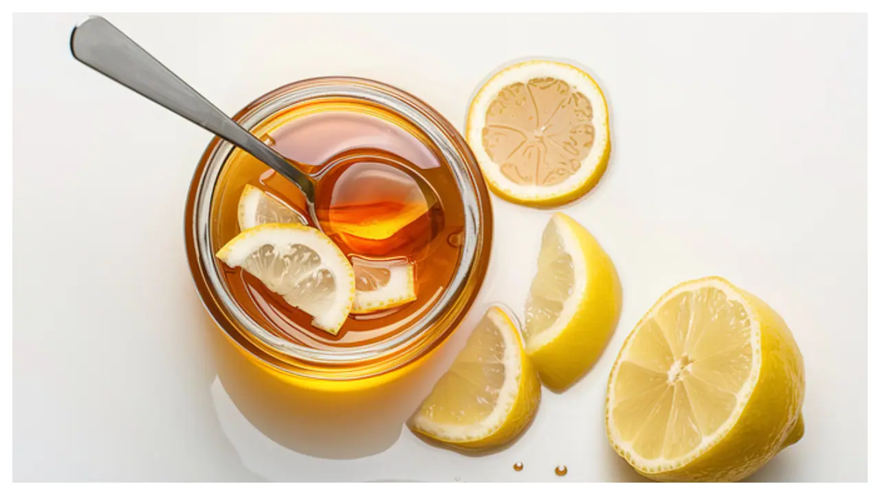 lemon with honey lemon with honey
