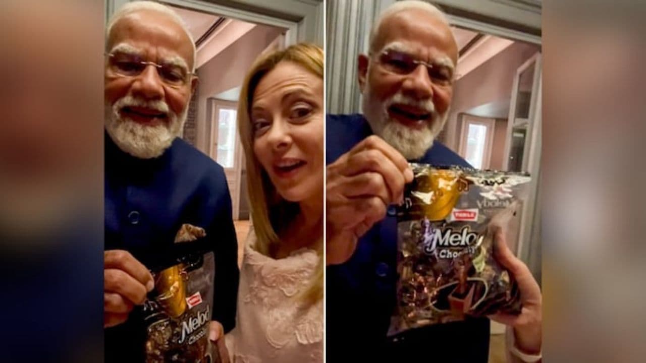 PM Modi Melody Toffee Video With Giorgia Meloni Crosses 100 Million Views in Hours PM Modi Melody Toffee Video With Giorgia Meloni Crosses 100 Million Views in Hours