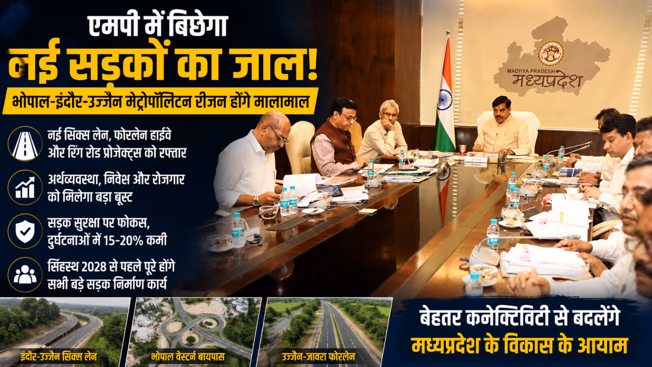 MP to Witness Massive Road Infrastructure Boost Bhopal Indore Ujjain Metro Regions Set for Big Growth MP to Witness Massive Road Infrastructure Boost Bhopal Indore Ujjain Metro Regions Set for Big Growth