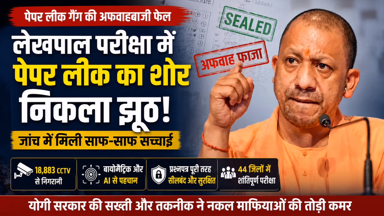 UP Lekhpal Exam 2025 Paper Leak Rumours Found Fake Amid AI Based High Security Monitoring UP Lekhpal Exam 2025 Paper Leak Rumours Found Fake Amid AI Based High Security Monitoring