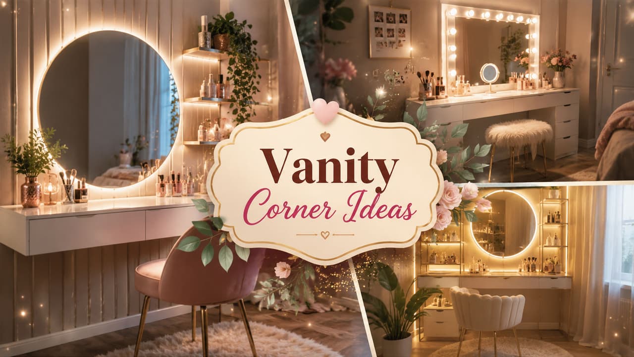 वैनिटी कॉर्नर DIY Ideas वैनिटी कॉर्नर DIY Ideas