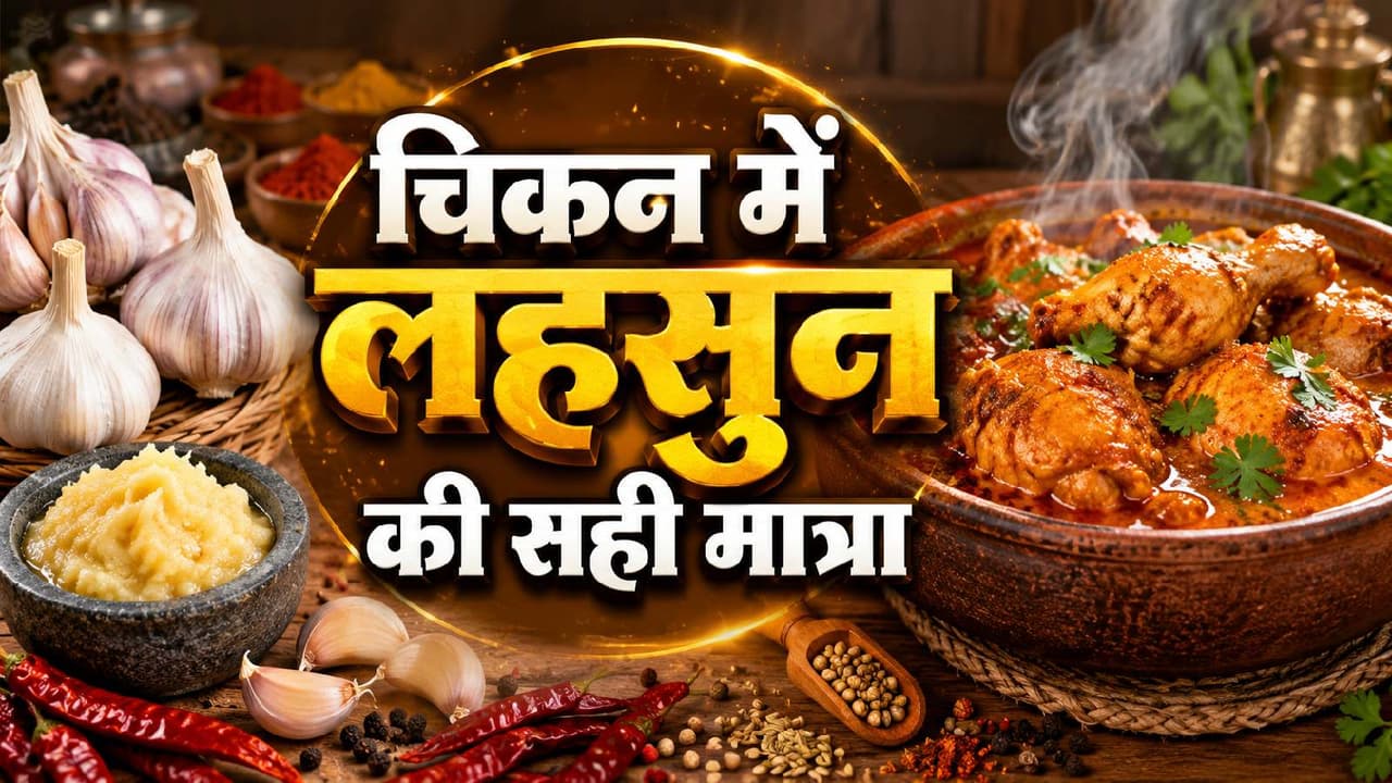 chicken me kitna lahsun chicken me kitna lahsun
