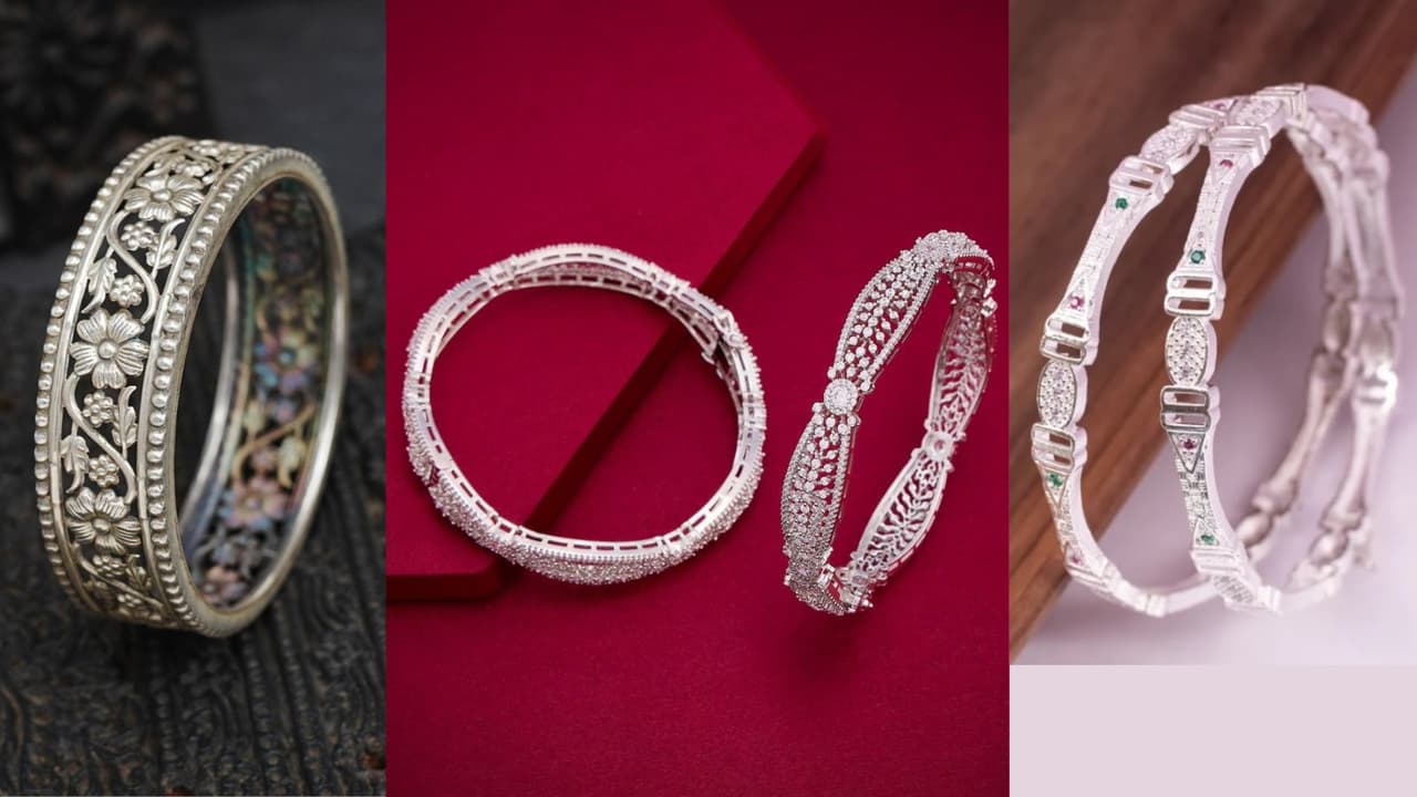 Silver bangle for ladies Silver bangle for ladies
