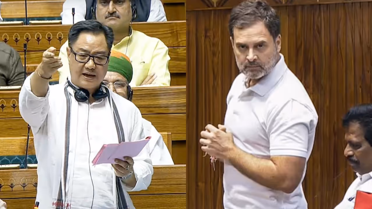 rahul gandhi kiren rijiju meeting parliament deadlock delimitation fcra rahul gandhi kiren rijiju meeting parliament deadlock delimitation fcra