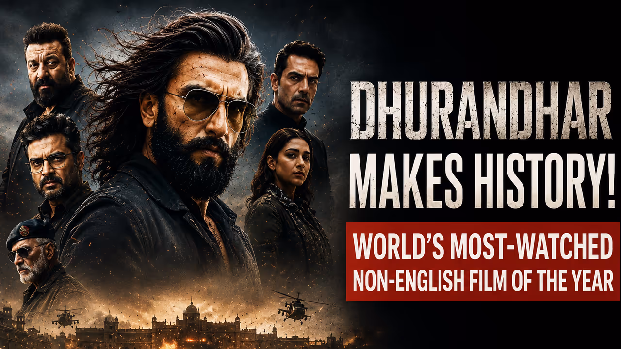 Ranveer Singh's Dhurandhar Creates History, Becomes Netflix's Most Watched Non English Film Ranveer Singh's Dhurandhar Creates History, Becomes Netflix's Most Watched Non English Film