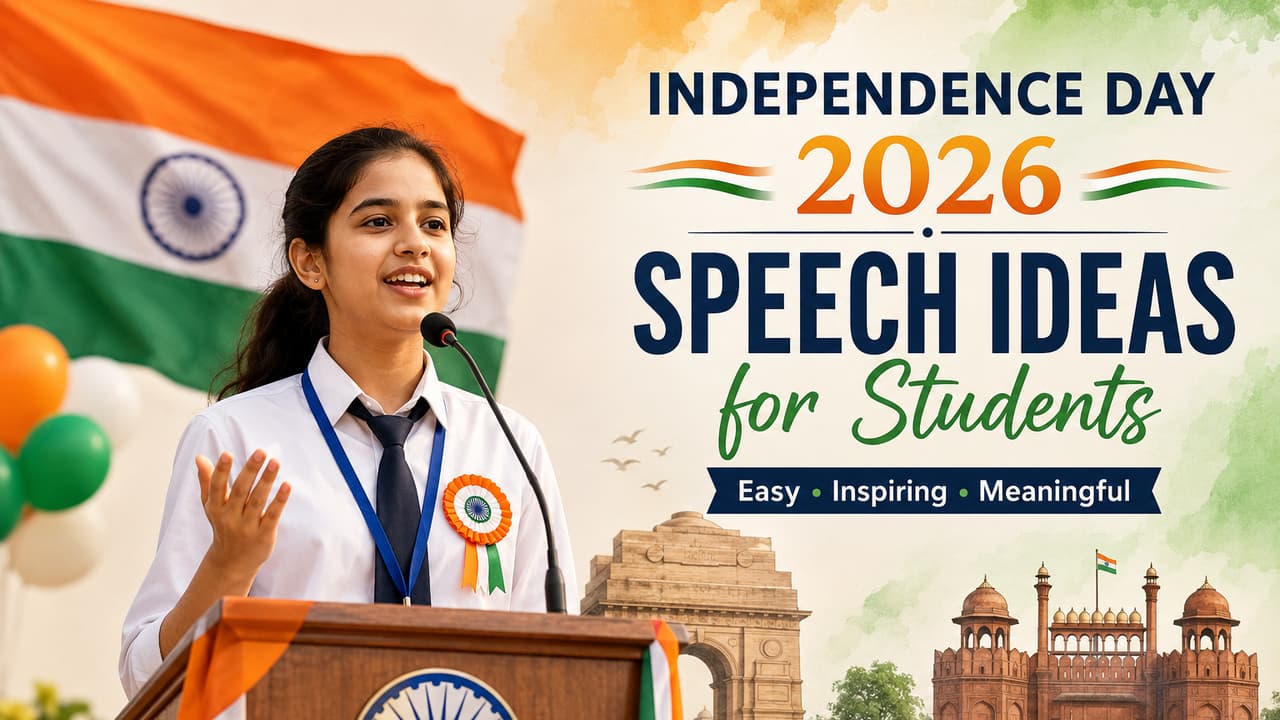 Independence Day 2026 Speech, 10 Unique Topics Every Student Can Speak About With Confidence Independence Day 2026 Speech, 10 Unique Topics Every Student Can Speak About With Confidence
