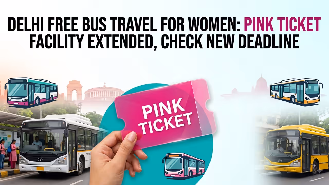 Delhi Free Bus Travel for Women, Pink Ticket Facility Extended, Check New Deadline Delhi Free Bus Travel for Women, Pink Ticket Facility Extended, Check New Deadline