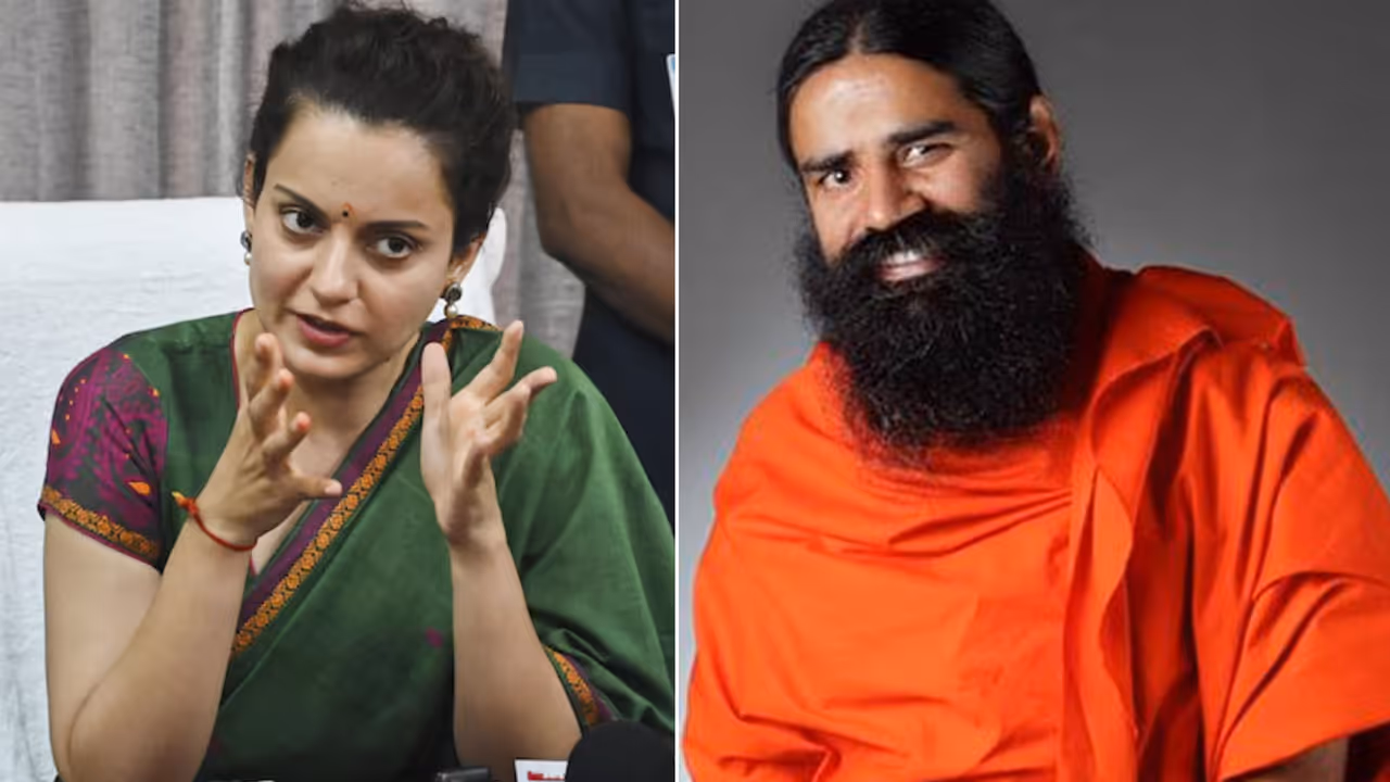 कंगना रनौत और बाबा रामदेव कंगना रनौत और बाबा रामदेव