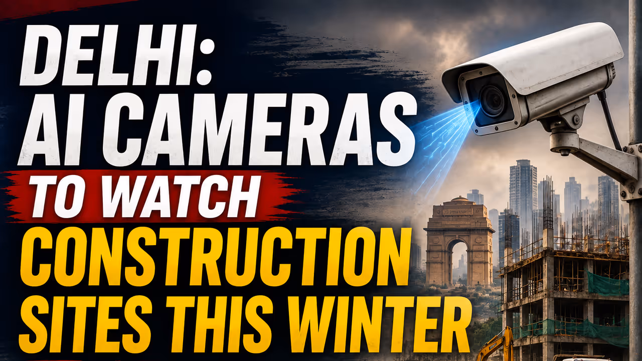 Delhi Pollution Alert: AI Cameras and Dust Portal to Track Construction Sites This Winter Delhi Pollution Alert: AI Cameras and Dust Portal to Track Construction Sites This Winter