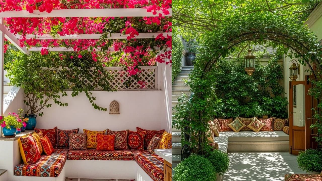 Garden in a small courtyard Garden in a small courtyard
