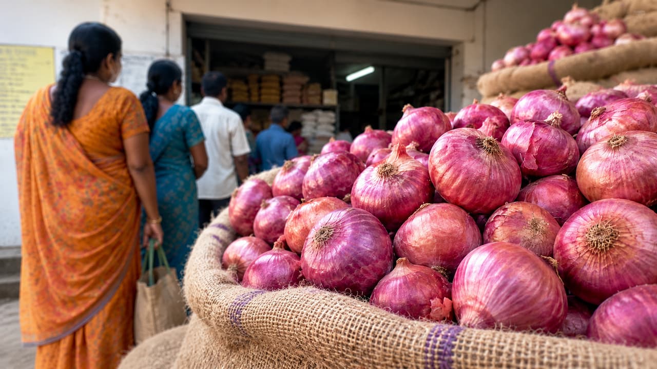 Delhi Onion Prices: Centre to Supply 1,000 MT Onion at Rs35 Per Kg, Check Where to Buy Delhi Onion Prices: Centre to Supply 1,000 MT Onion at Rs35 Per Kg, Check Where to Buy