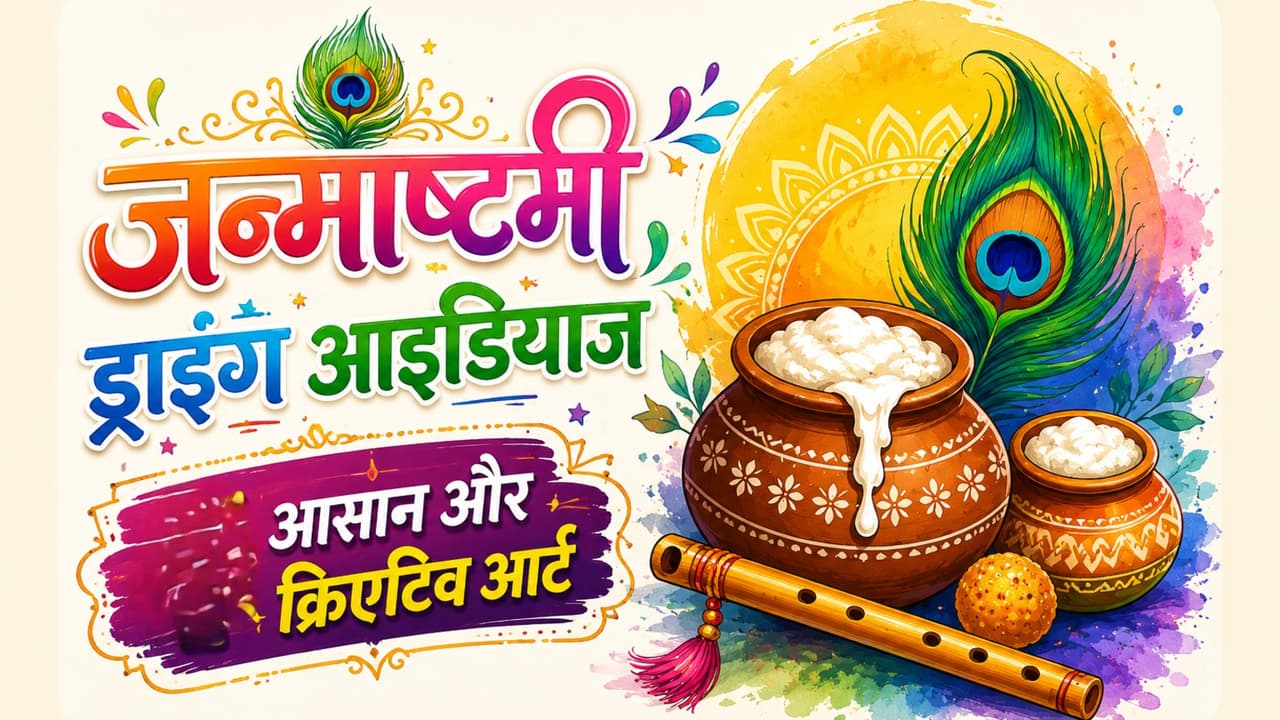 Janmashtami Drawing Ideas Janmashtami Drawing Ideas