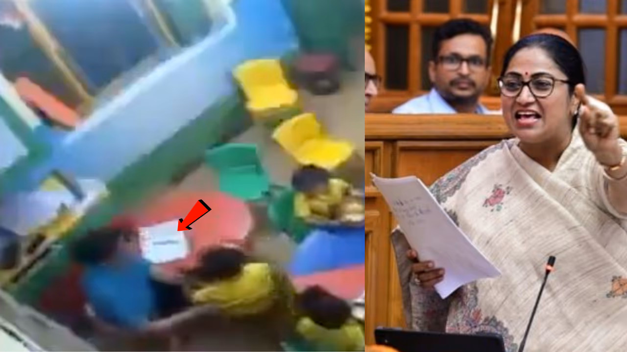 delhi play school case cctv maujpur 3 year old child assault rekha gupta action delhi play school case cctv maujpur 3 year old child assault rekha gupta action
