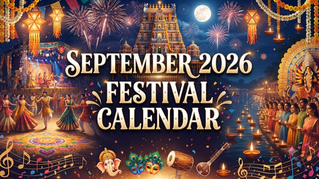 September 2026 Festival Calendar: Krishna Janmashtami To Pitru Paksha, What’s Coming This Month? Check Here September 2026 Festival Calendar: Krishna Janmashtami To Pitru Paksha, What’s Coming This Month? Check Here