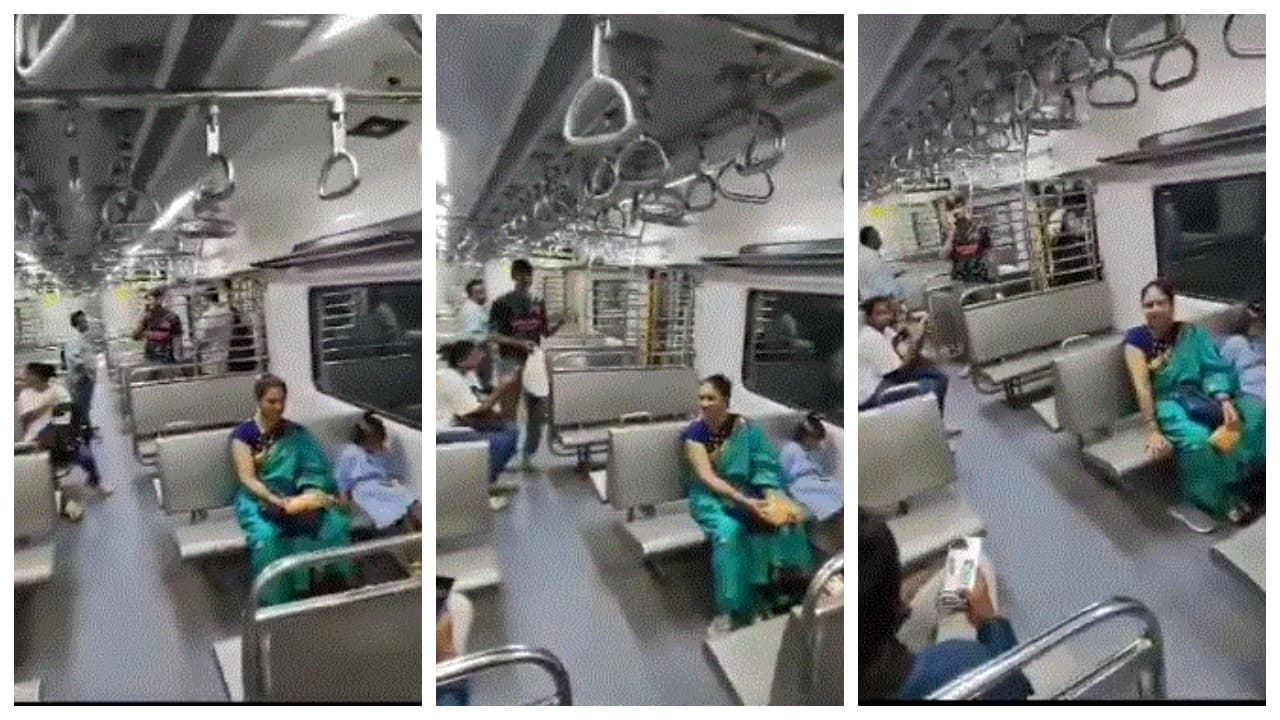 Mumbai AC local viral video Mumbai AC local viral video