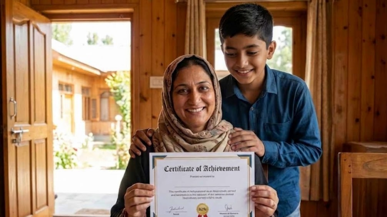 Bright Side Stories Deaf Kashmiri Pandit Woman Passes Class 10 With 82 Per Cent After 22 Years With Son s Help Bright Side Stories Deaf Kashmiri Pandit Woman Passes Class 10 With 82 Per Cent After 22 Years With Son s Help
