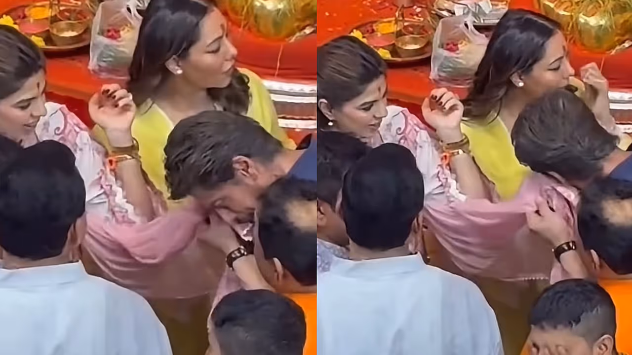 Shah Rukh Khan Ganesh Darshan Viral Video Shah Rukh Khan Ganesh Darshan Viral Video