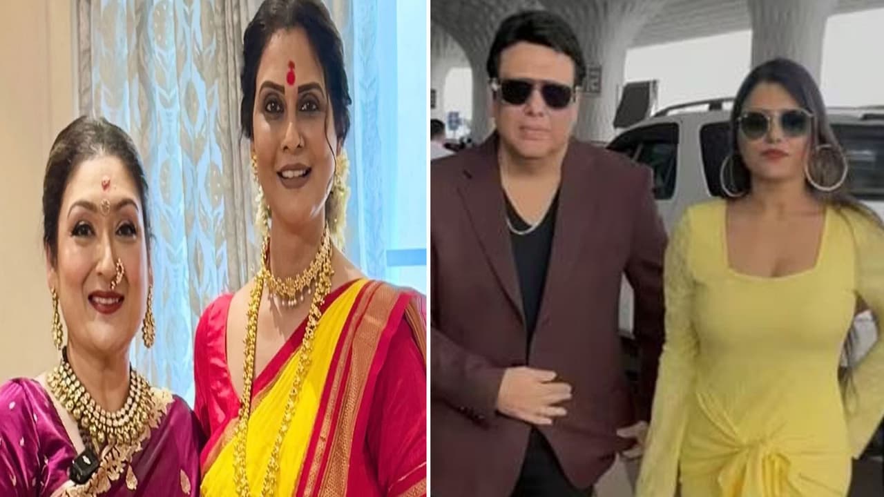 सुनीता आहूजा के साथ मल्लिका नायक और कोमलरानी के साथ गोविंदा सुनीता आहूजा के साथ मल्लिका नायक और कोमलरानी के साथ गोविंदा