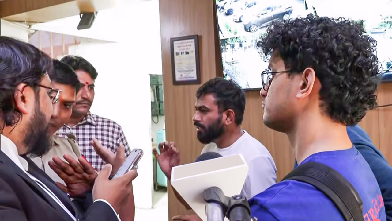 Cockroach Janta Party CJP leaders Abhijeet Dipke unseen Ashutosh Ranka and Saurav Das Cockroach Janta Party CJP leaders Abhijeet Dipke unseen Ashutosh Ranka and Saurav Das