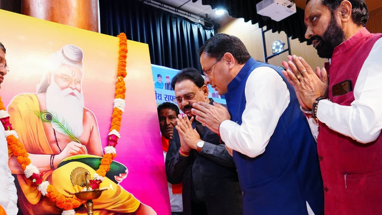 Valmiki Jayanti 2026: CM Pushkar Singh Dhami Joins Dehradun Procession, Pays Tribute To Adikavi Valmiki Jayanti 2026: CM Pushkar Singh Dhami Joins Dehradun Procession, Pays Tribute To Adikavi