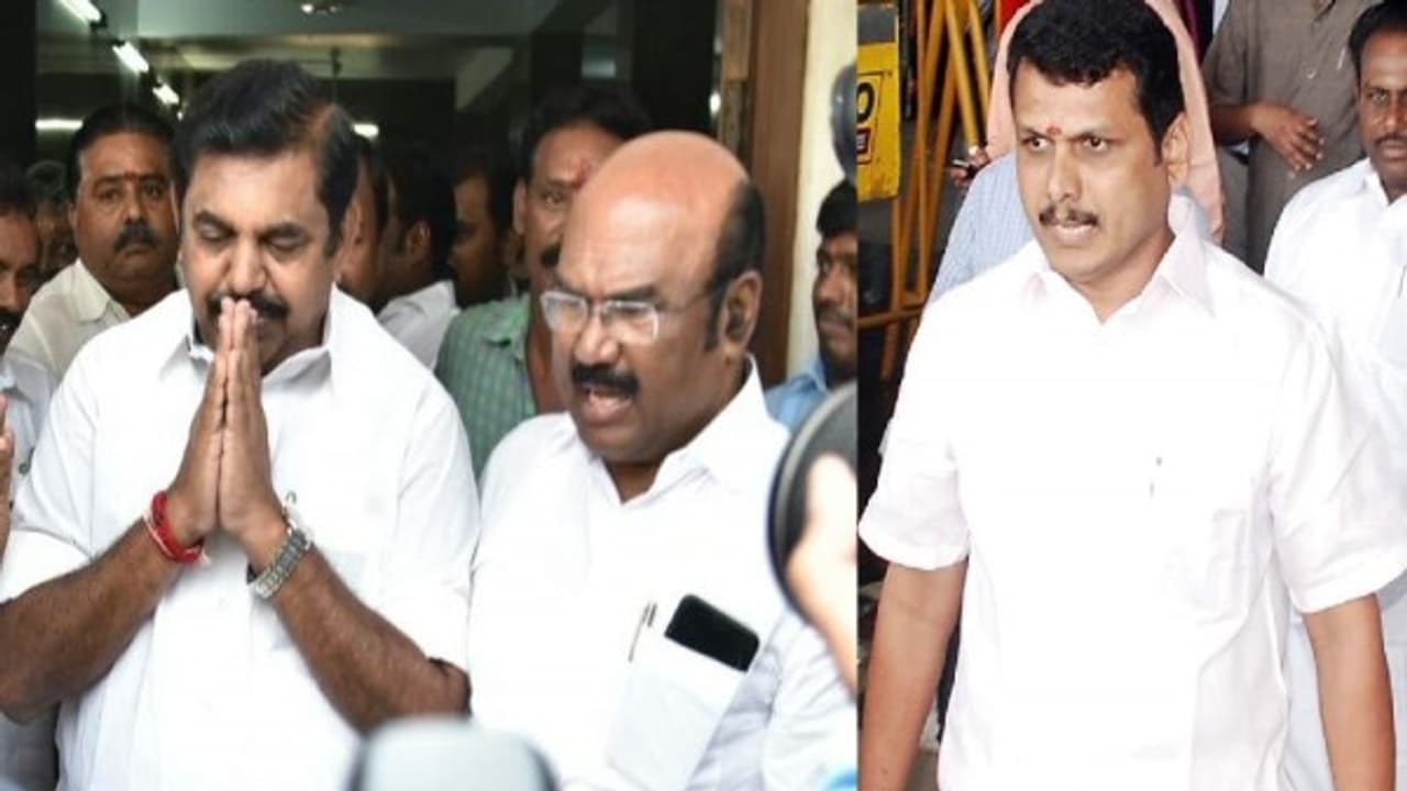 எங்களுக்கு எதிராவா போற? பழைய ஃபைலை தூசி தட்டிய இ.பி.எஸ்! செந்தில் பாலாஜிக்கு வலைவீச்சு..! எங்களுக்கு எதிராவா போற? பழைய ஃபைலை தூசி தட்டிய இ.பி.எஸ்! செந்தில் பாலாஜிக்கு வலைவீச்சு..!