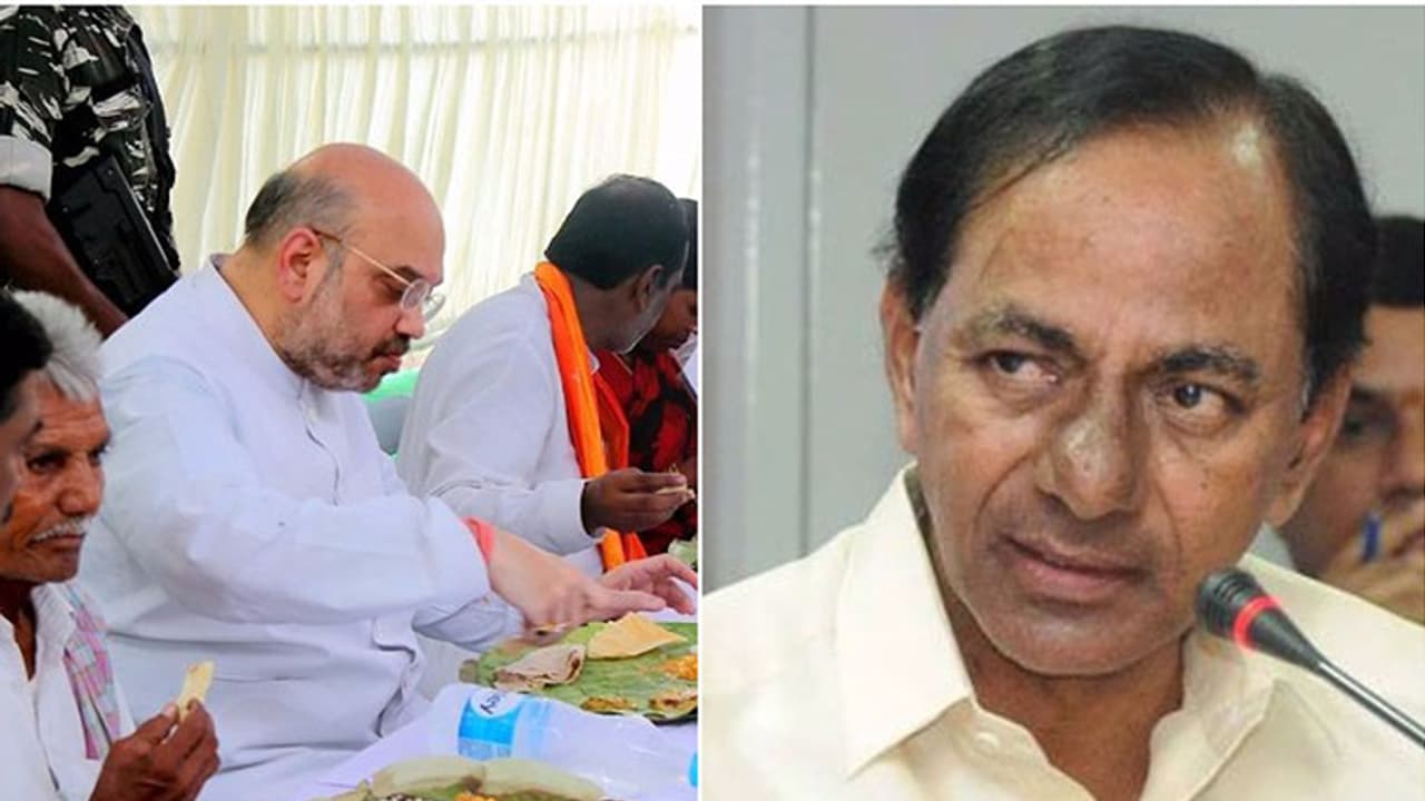 నా కూతురుపైనా వేశారు: అమిత్ షాపై కేసీఆర్ గుర్రు నా కూతురుపైనా వేశారు: అమిత్ షాపై కేసీఆర్ గుర్రు