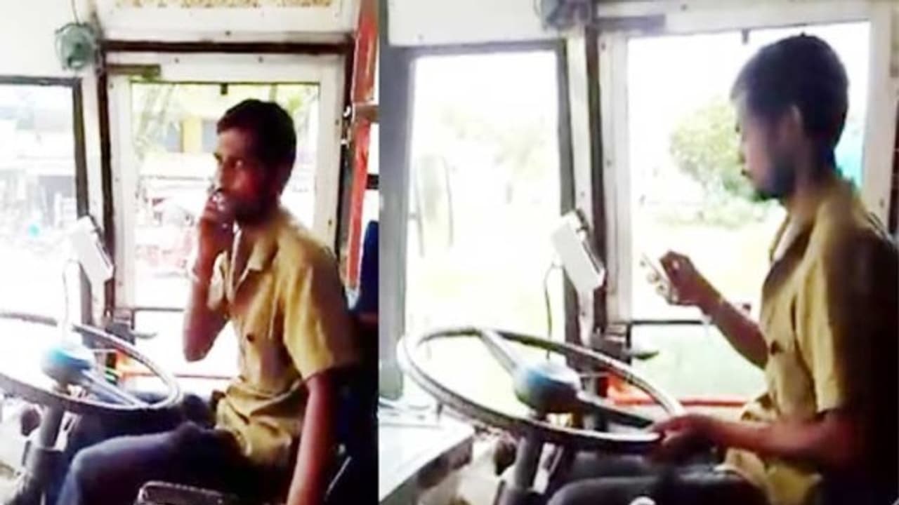 பேருந்து ஓட்டும்போது செல்போலின் பேசிய ஓட்டுநருக்கு ஆறு மாதங்கள் பேருந்து ஓட்ட தடை போக்குவரத்து அலுவலர் ஆக்ஷ்ன்… பேருந்து ஓட்டும்போது செல்போலின் பேசிய ஓட்டுநருக்கு ஆறு மாதங்கள் பேருந்து ஓட்ட தடை போக்குவரத்து அலுவலர் ஆக்ஷ்ன்…