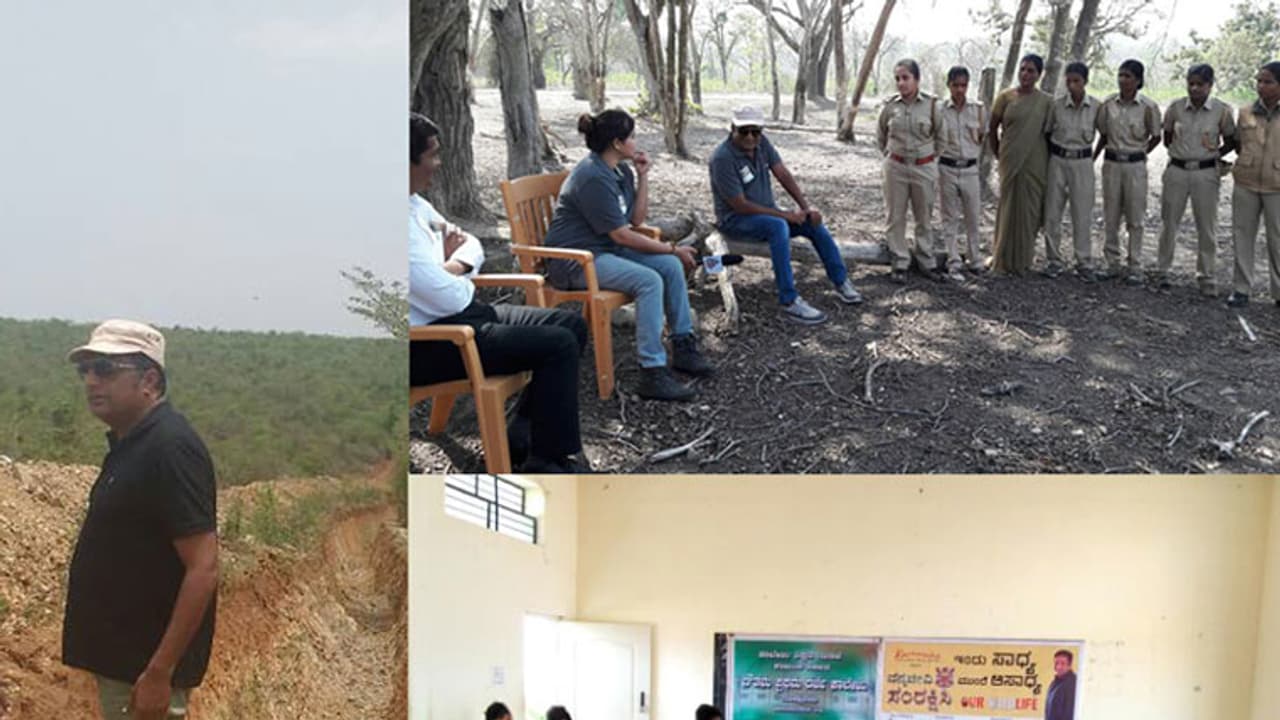 ‘ಬೆಂಕಿ ಯಾಕ್ ಹಾಕ್ತಾರೆ? ಬೆಂಕಿ ಹಾಕೋದ್ರಿಂದ ಏನ್ ಸಿಗುತ್ತೆ?...': ವನ್ಯಜೀವಿ ಸಂರಕ್ಷಣಾ ಅಭಿಯಾನದ ಮೊದಲ ಹೆಜ್ಜೆ ‘ಬೆಂಕಿ ಯಾಕ್ ಹಾಕ್ತಾರೆ? ಬೆಂಕಿ ಹಾಕೋದ್ರಿಂದ ಏನ್ ಸಿಗುತ್ತೆ?...': ವನ್ಯಜೀವಿ ಸಂರಕ್ಷಣಾ ಅಭಿಯಾನದ ಮೊದಲ ಹೆಜ್ಜೆ