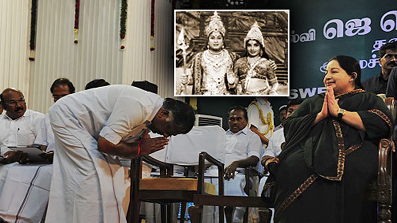 Why Tamilians reverently touch Jayalalithaa’s feet?