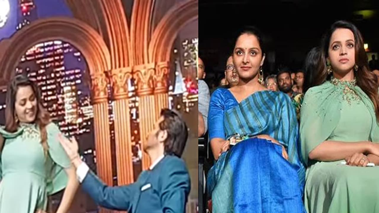 Video: Bhavana, Anil Kapoor show dancing skills, Manju Warrier looks on Video: Bhavana, Anil Kapoor show dancing skills, Manju Warrier looks on