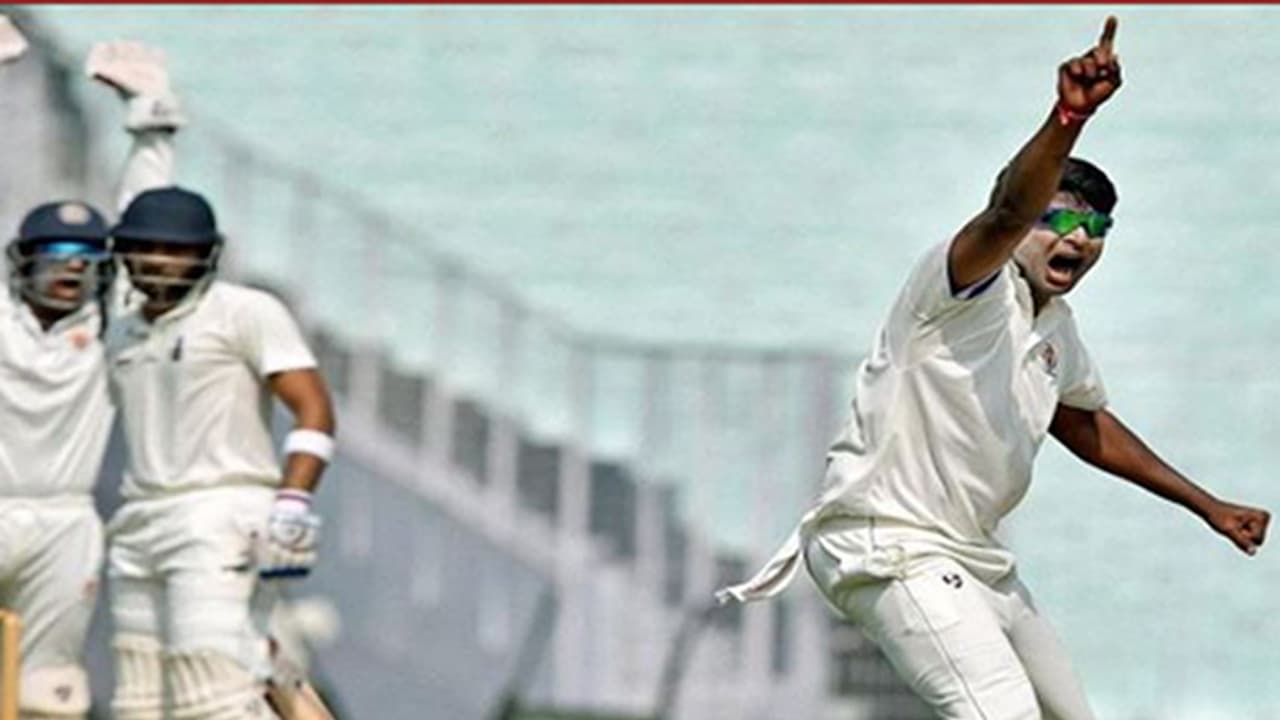 ರೈಲ್ವೇಸ್ ವಿರುದ್ಧ ಕರ್ನಾಟಕಕ್ಕೆ ಭರ್ಜರಿ ಜಯ: :ಗೌತಮ್ ದಾಳಿಗೆ ಎದುರಾಳಿ ತಂಡ ಸರ್ವಪತನ