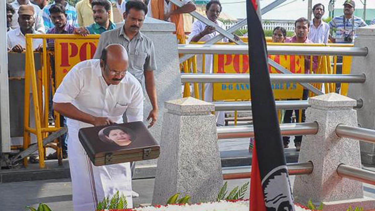 AIADMK merger: Jayalalithaa's memorial back in the spotlight AIADMK merger: Jayalalithaa's memorial back in the spotlight