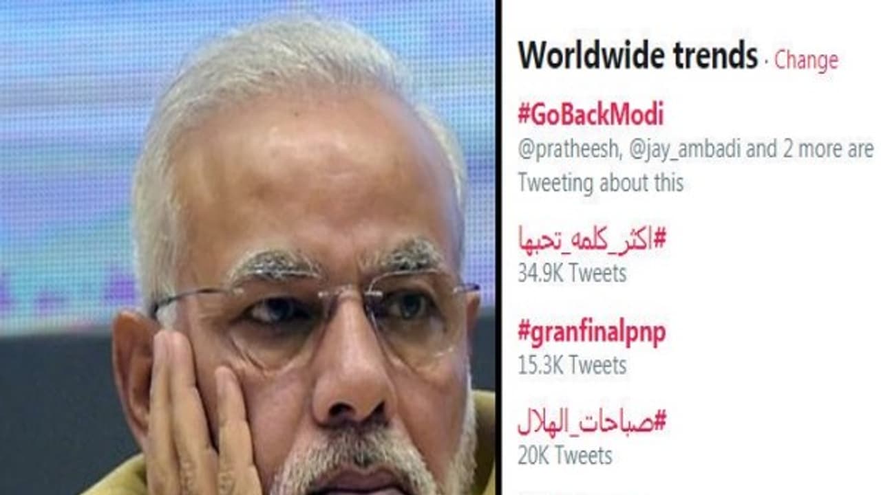 உலகளவில் டிரெண்டிங்.. டுவிட்டரில் முதலிடம் பிடித்த ஹேஷ்டேக்!! #GoBackModi உலகையே கவனிக்க வைத்த தமிழர்களின் எதிர்ப்பு