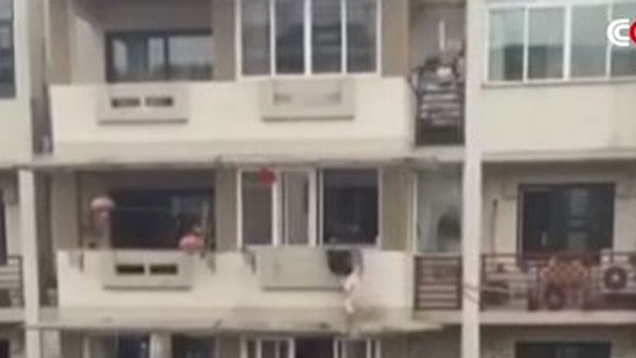 സണ്ഷെയ്ഡില് വീണ മൂന്നുവയസുകാരിയെ സാഹിസകമായി രക്ഷിക്കുന്ന വ്യാപാരി വീഡിയോ വൈറല് സണ്ഷെയ്ഡില് വീണ മൂന്നുവയസുകാരിയെ സാഹിസകമായി രക്ഷിക്കുന്ന വ്യാപാരി വീഡിയോ വൈറല്