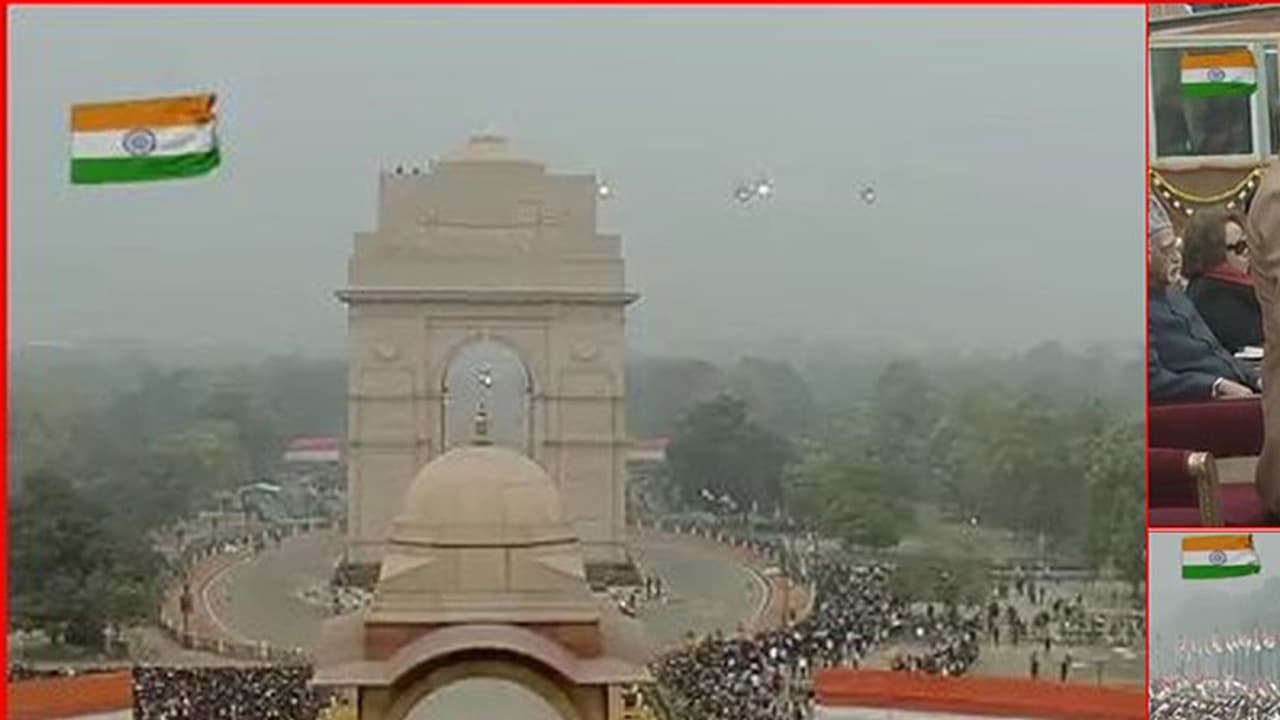 ದೇಶಾದ್ಯಂತ 68ನೇ ಗಣರಾಜ್ಯ ಸಂಭ್ರಮ: ರಾಜಪಥ್'ನಲ್ಲಿ ದೇಶದ ಸೇನಾಶಕ್ತಿಯ ಅನಾವರಣ ದೇಶಾದ್ಯಂತ 68ನೇ ಗಣರಾಜ್ಯ ಸಂಭ್ರಮ: ರಾಜಪಥ್'ನಲ್ಲಿ ದೇಶದ ಸೇನಾಶಕ್ತಿಯ ಅನಾವರಣ