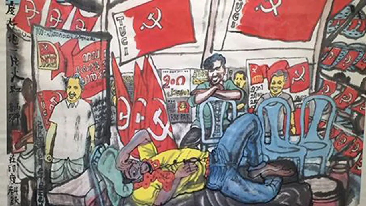 Pinarayi Vijayan strikes a perfect pose in communist China Pinarayi Vijayan strikes a perfect pose in communist China