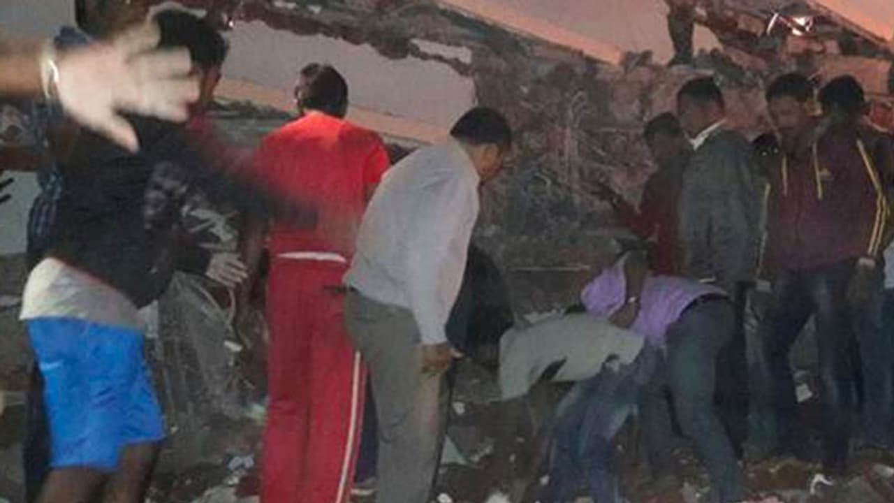Seven storey building collapses in Hyderabad: 10 feared dead Seven storey building collapses in Hyderabad: 10 feared dead