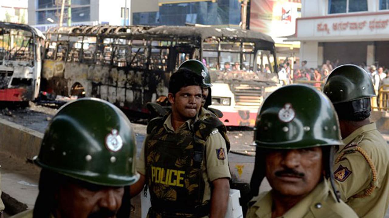 Security beefed up in Bengaluru, additional forces deployed Security beefed up in Bengaluru, additional forces deployed