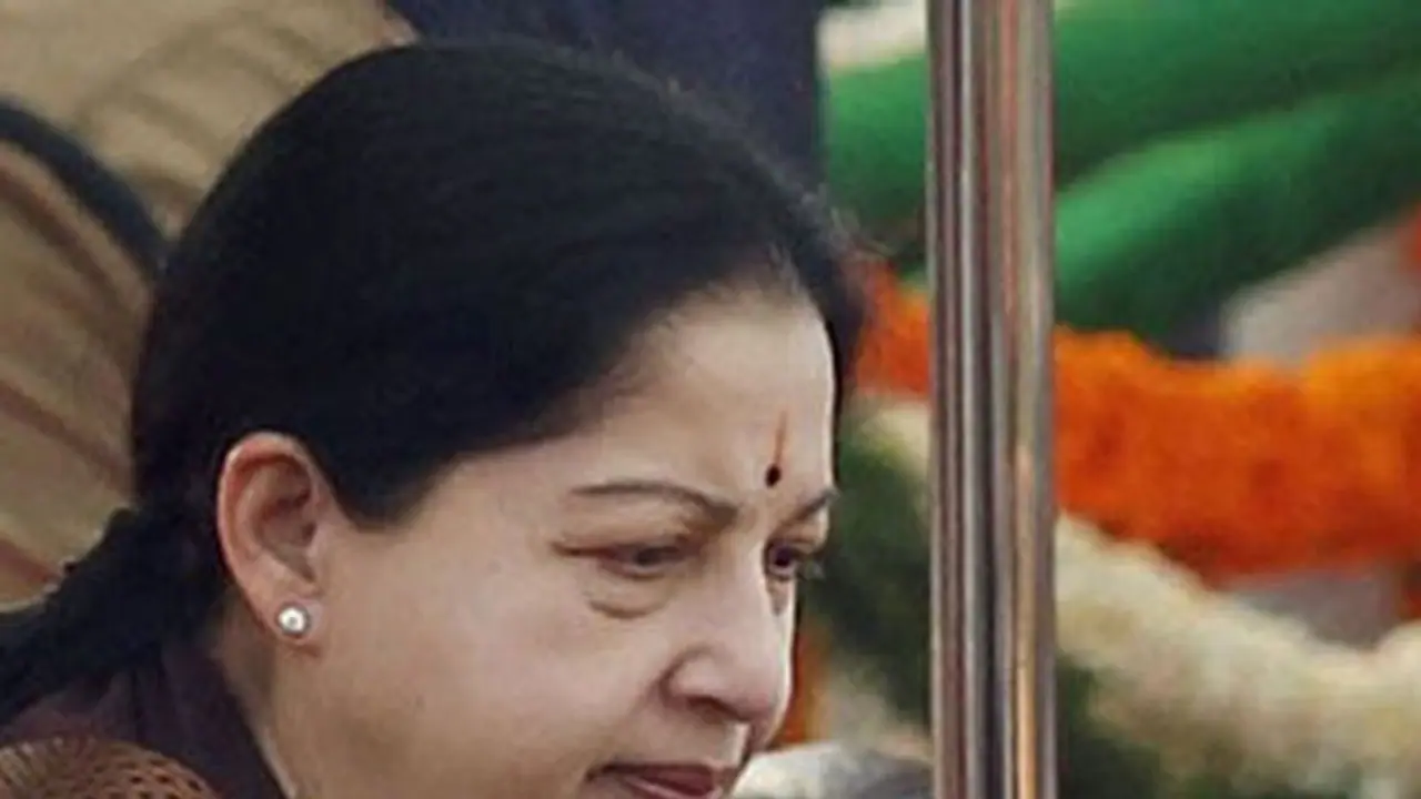 Picture: Jaya's niece, brother perform her Vaikuntha Samaradhane Picture: Jaya's niece, brother perform her Vaikuntha Samaradhane