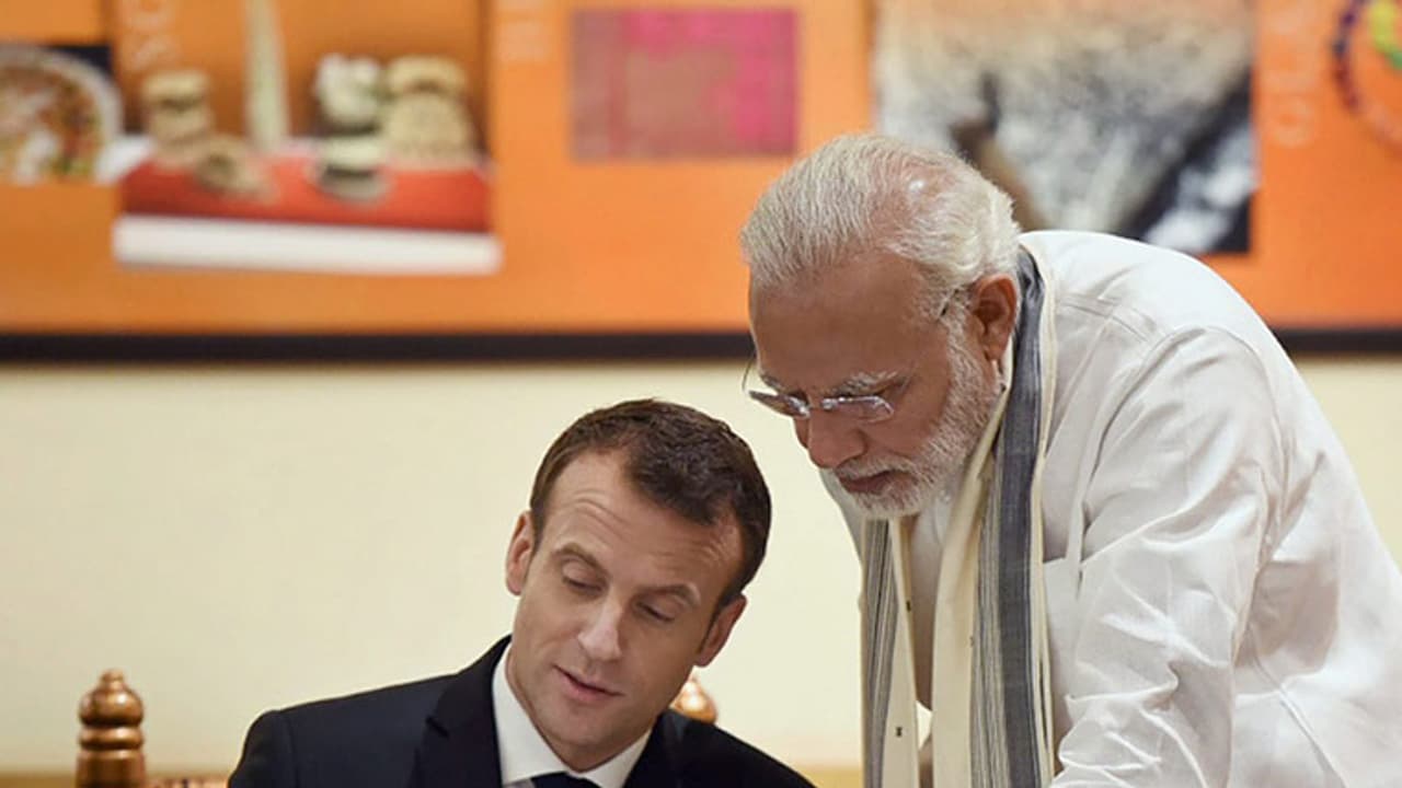 PM Modi, Macron, Cochin International Airport receive UN's highest environmental award PM Modi, Macron, Cochin International Airport receive UN's highest environmental award