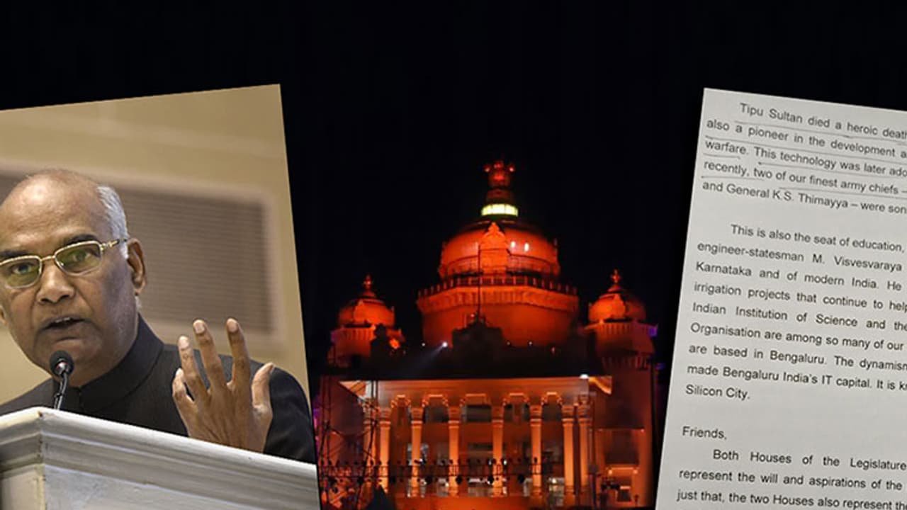 Tipu controversy: Here is the complete speech copy of President Kovind Tipu controversy: Here is the complete speech copy of President Kovind