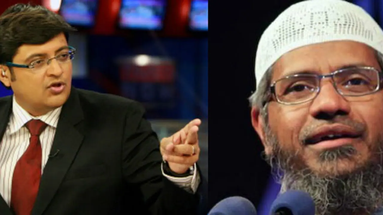 Zakir Naik files ₹500 crore case against Times Now, Arnab Goswami Zakir Naik files ₹500 crore case against Times Now, Arnab Goswami